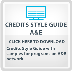 Credits Style Guide AE