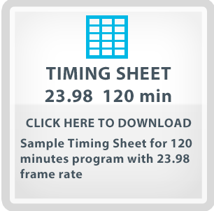 Timing Sheet Sample 23.98 120min