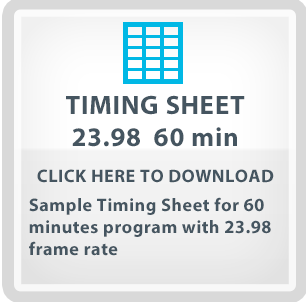 Timing Sheet Sample 23.98 60min
